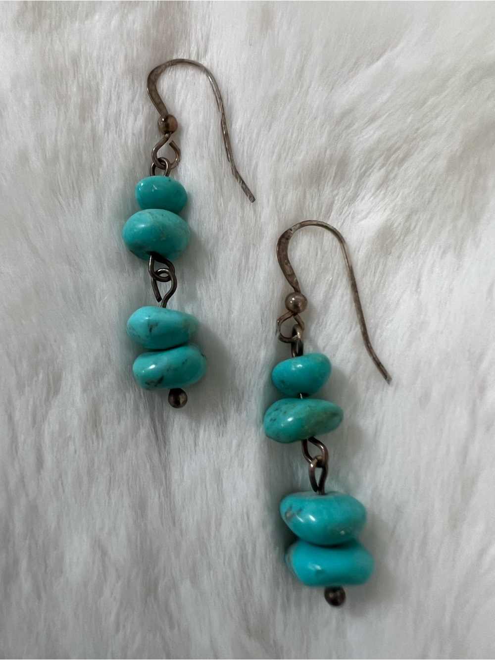 Turquoise Dangle Bead Earrings - Women Jewelry